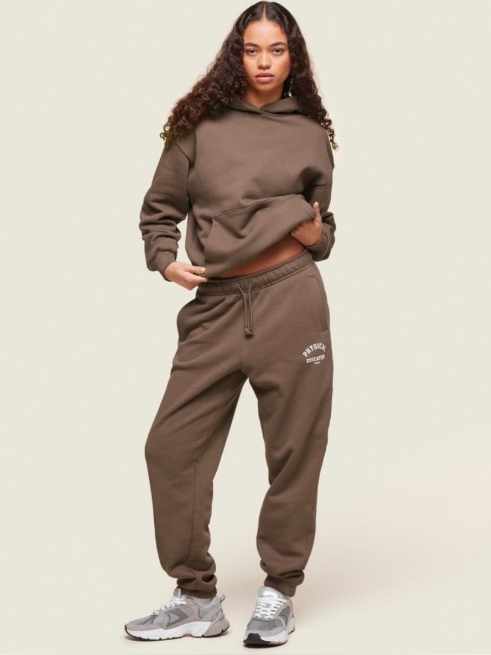 GYMSHARK Physical Education Logo Sweat Joggers in Penny Brown size XXL - Picture 6 of 9